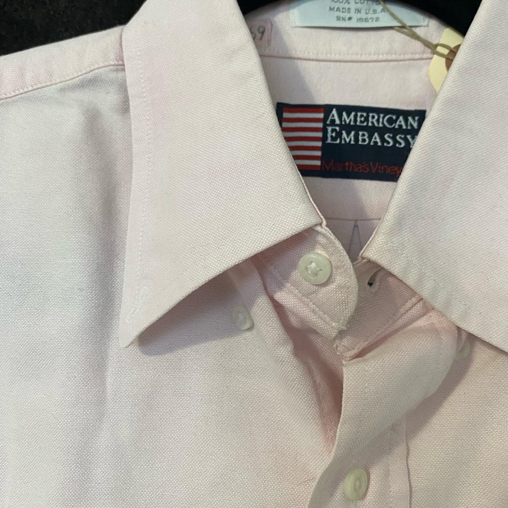Vintage Pink American Embassy Rework Crop - Picture 2 of 4